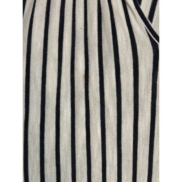 Maeve Anthropologie Tunic Women 2X Blue White Striped Good Tiered Long Sleeve - Picture 6 of 6